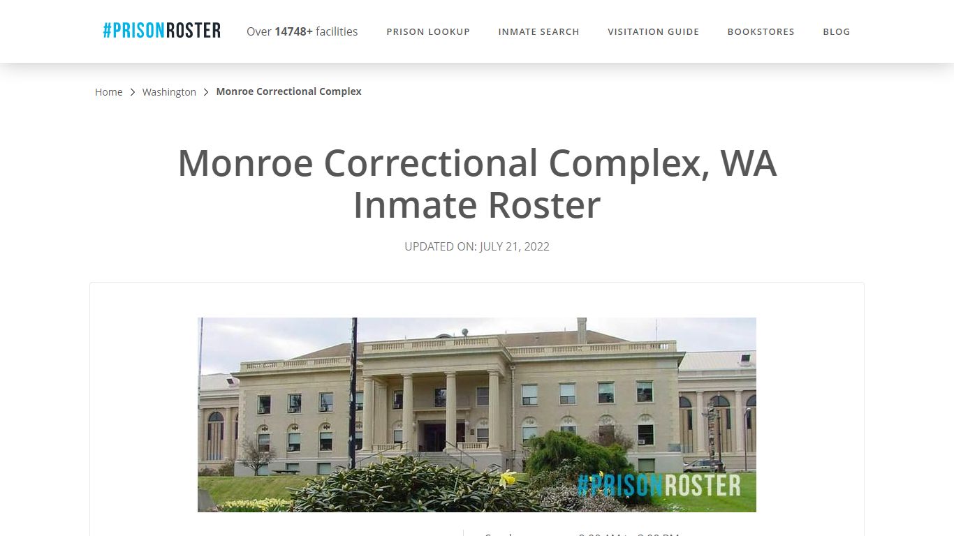 Monroe Correctional Complex, WA Inmate Roster - Prisonroster